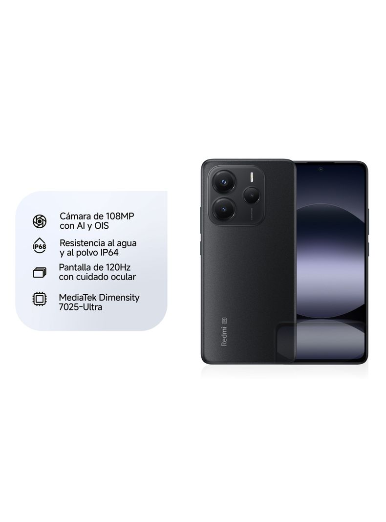 Smartphone Redmi Note 14 5G 256GB 6.6" Negro Liberado-4