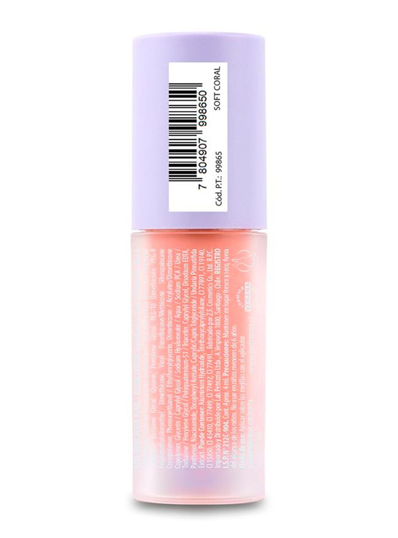 Rubor Líquido Shiny Blush Bomb Soft Coral 4 ml-1