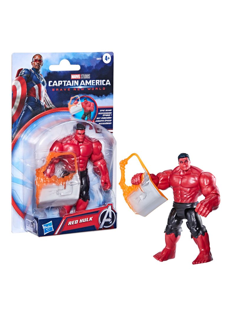 Figura de Acción Hulk Rojo Epic Hero Capitán América-2