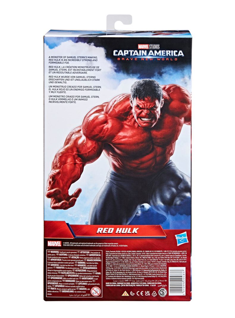 Figura de Acción Hulk Rojo Titan Hero Capitán América-3