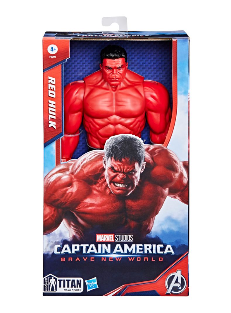 Figura de Acción Hulk Rojo Titan Hero Capitán América-1