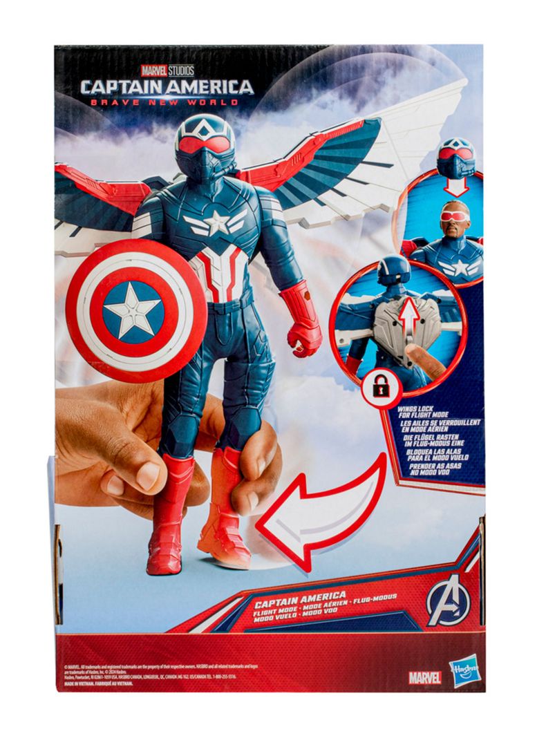 Figura de Acción New World Capitán América Modo Vuelo-3