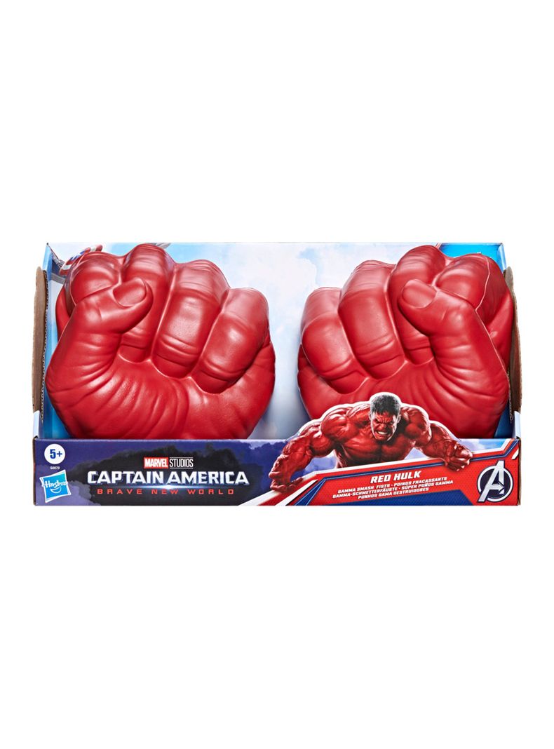 Guante Marvel Avengers Super Puños Hulk Rojo-1