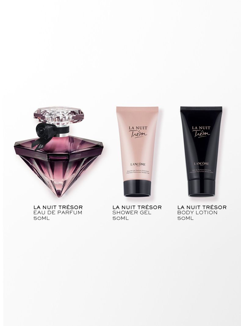 Set Perfume La Nuit Trésor EDP 50 ml + Showe Gel 50ml + Loción Corporal 50ml-1