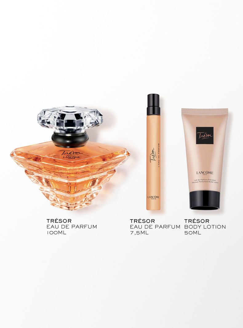 Set Perfume Trésor EDP Mujer 100 ml + EDP 7.5 ml + Locion Corporal 50 ml-1