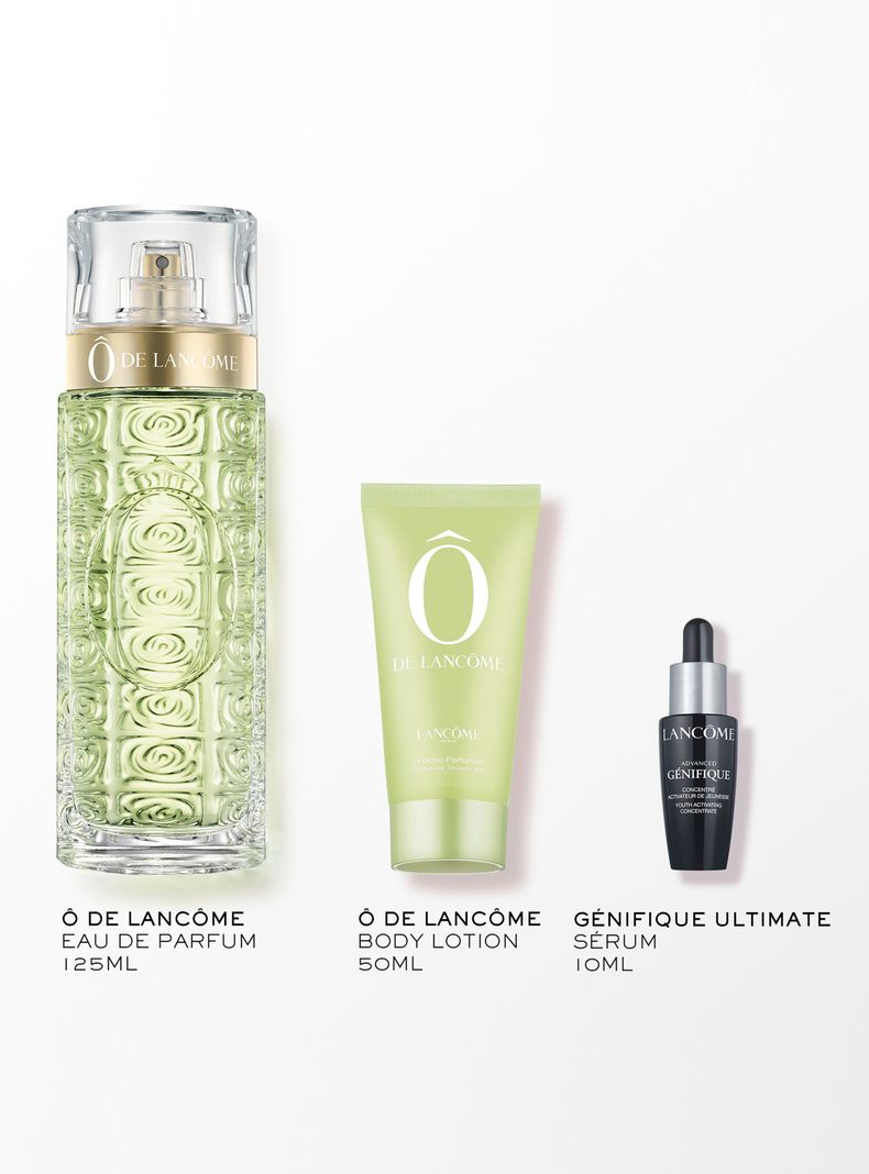 Set Perfume Ô de Lancôme EDT 125 ml + Shower Gel 50 ml + Sérum 10 ml-1
