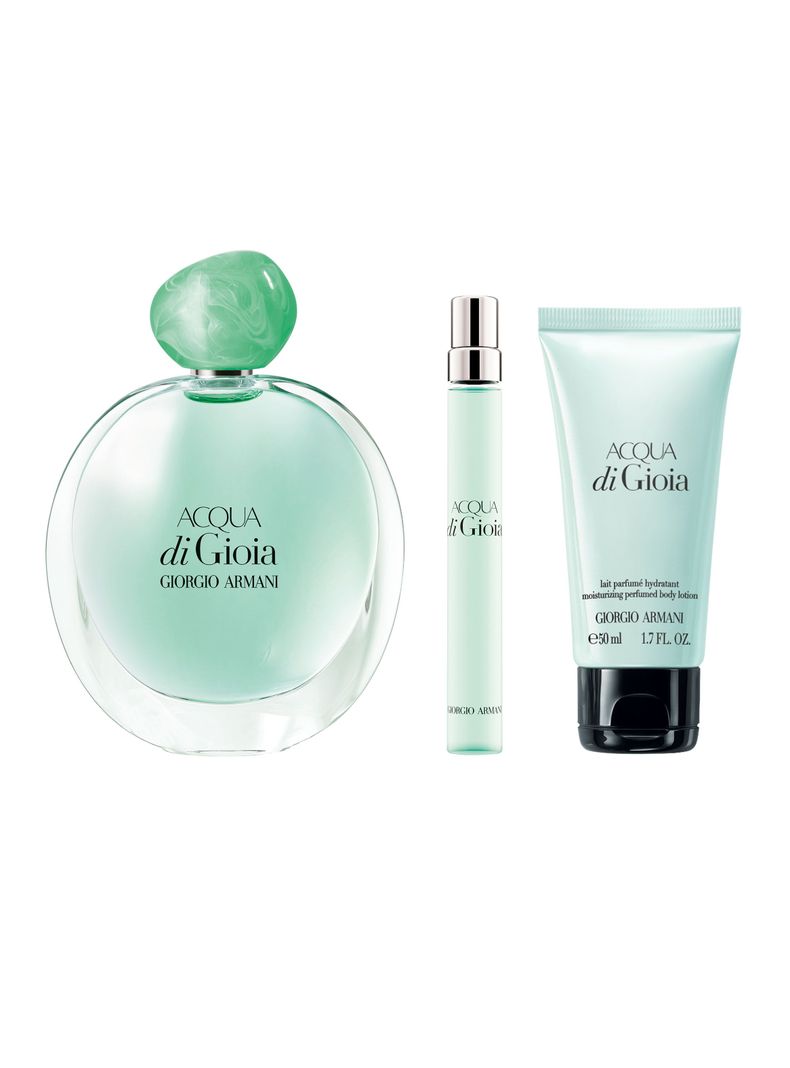 Set Perfume Acqua Di Gioia EDP 100 ml + 10 ml + Loción 50 ml Giorgio Armani-0