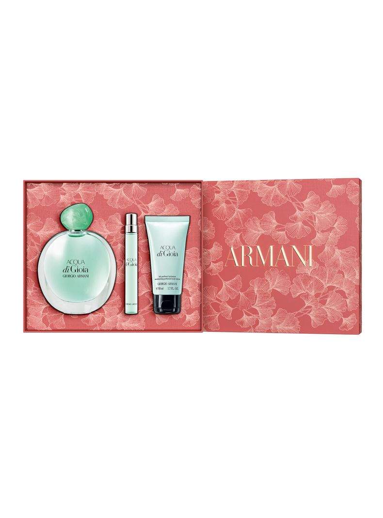 Set Perfume Acqua Di Gioia EDP 100 ml + 10 ml + Loción 50 ml Giorgio Armani-2