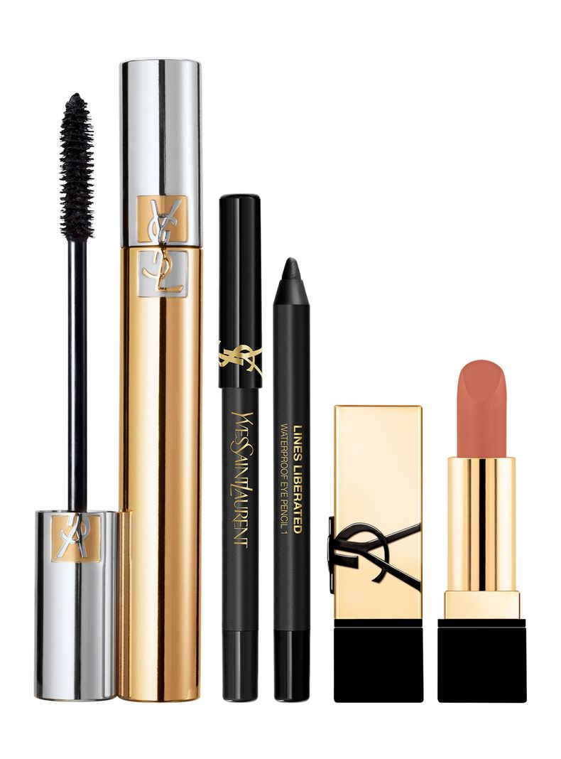 Set Maquillaje Máscara de Pestañas Volume Effet + Mini Labial Rouge Pur Couture + Mini Lápiz de Ojos Lines Liberated-0