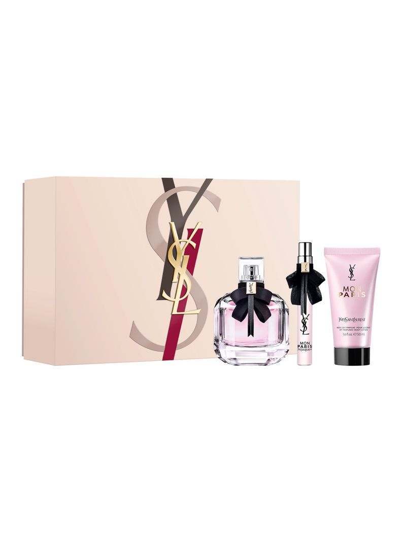 Set Perfume Mon Paris EDP Mujer 90ml + 10ml + Loción Corporal 50ml-1