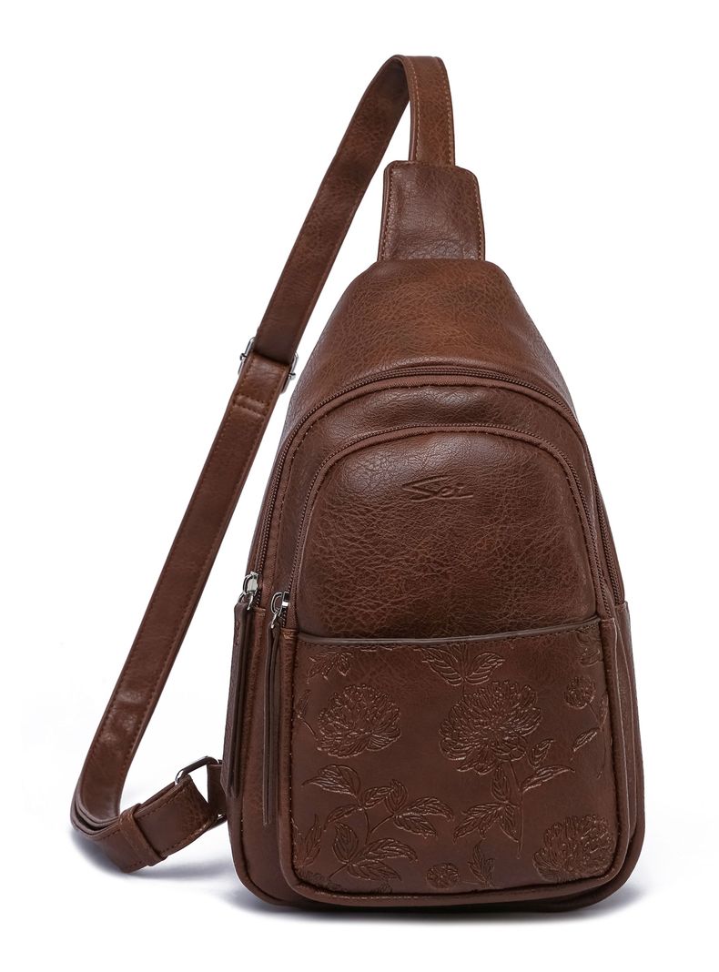 Mochila Bodybag Vanna Café-0