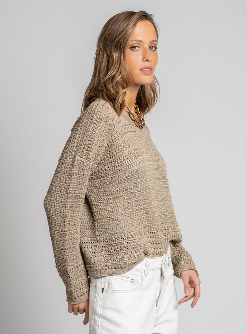 Chaleco Nina Beige-2