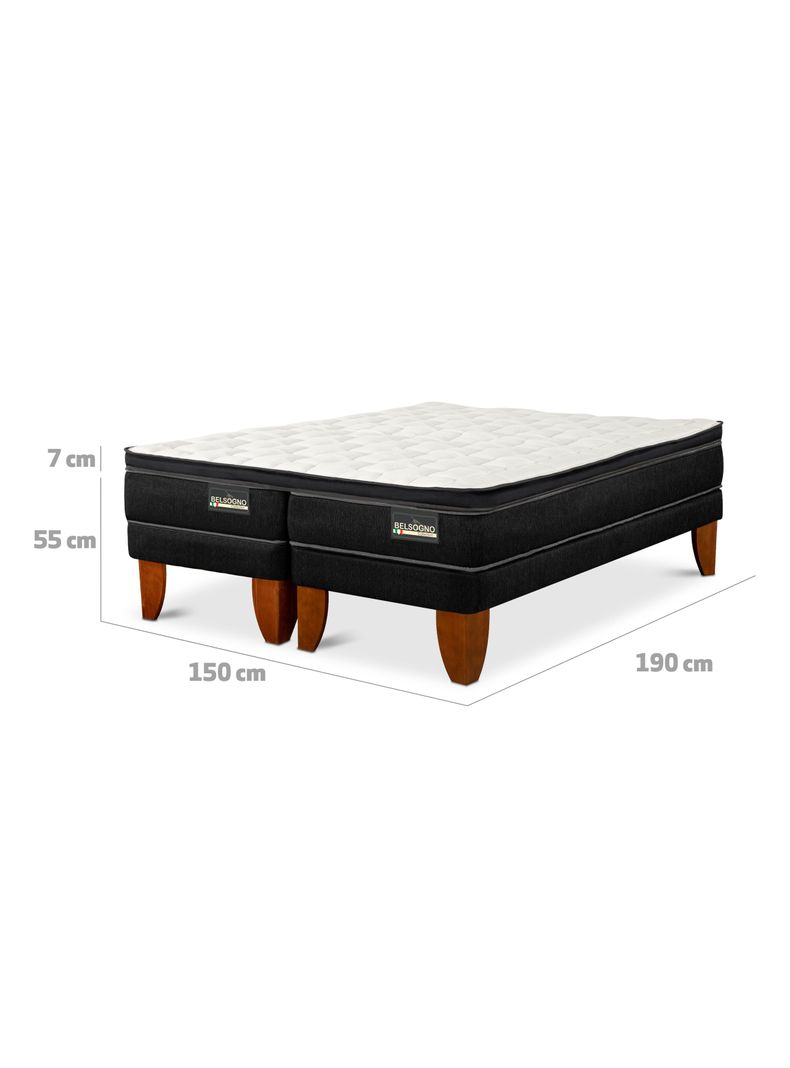 Dúplex Cama Europea Belsogno Lite 75x190 cm + Topper-1