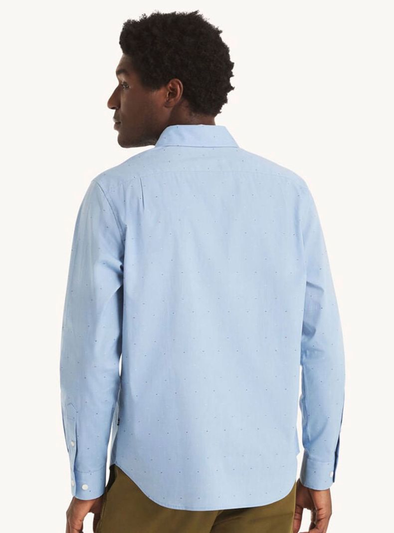 Camisa Unicolor Casual Manga Larga-1