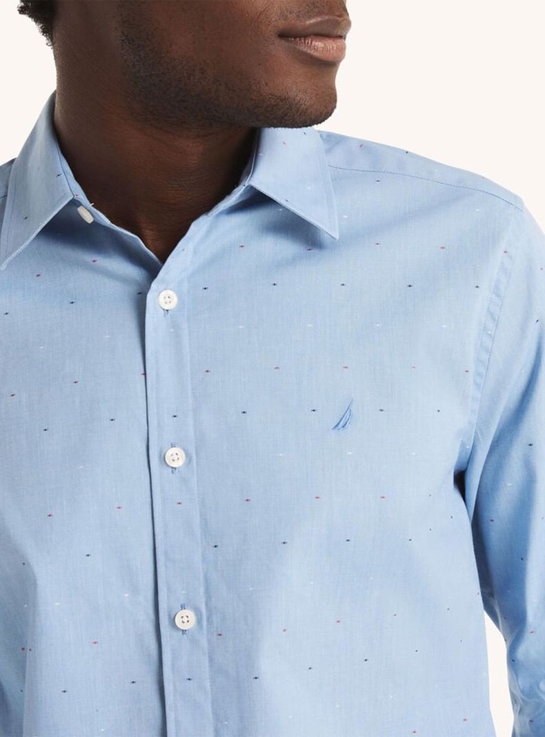 Camisa Unicolor Casual Manga Larga-2