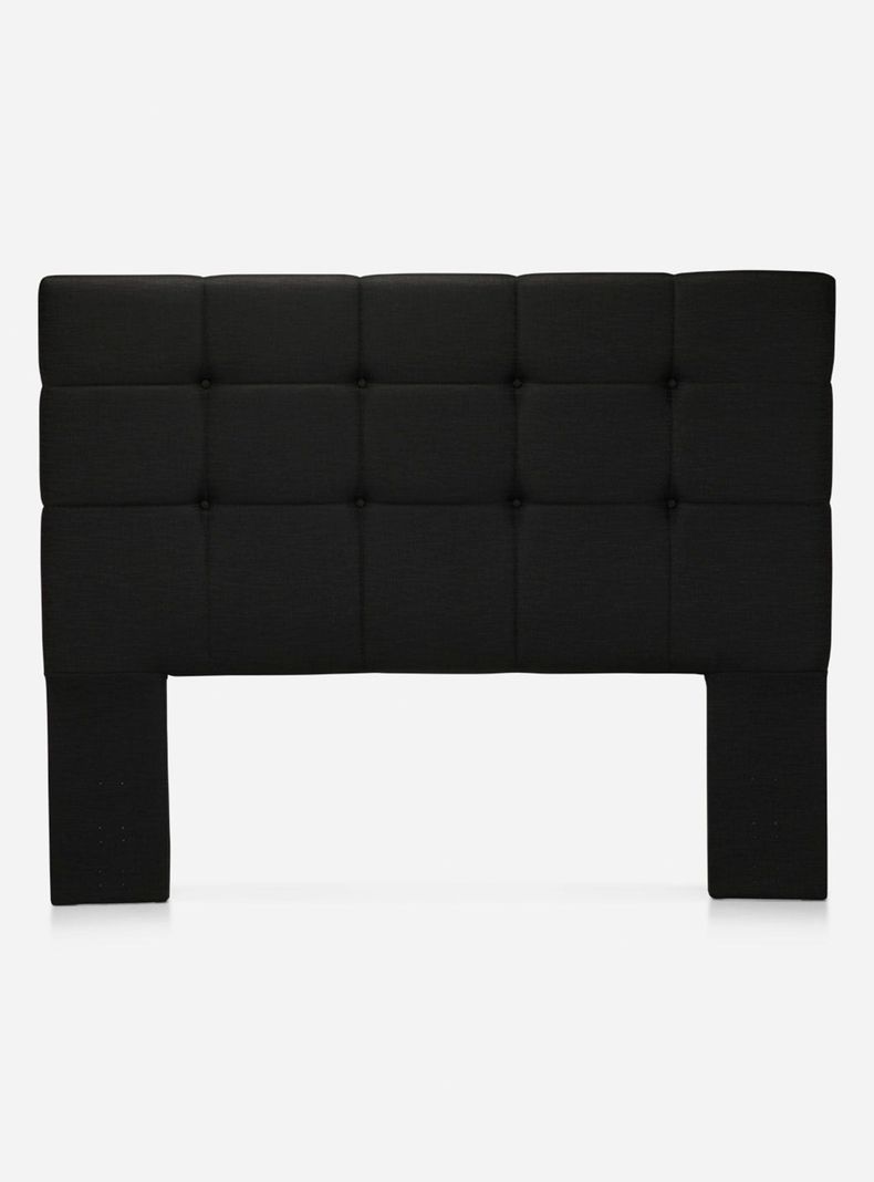 Cama Europea New Style 6 2 Plazas Base Dividida + Set de Muebles Issey Grafito-1