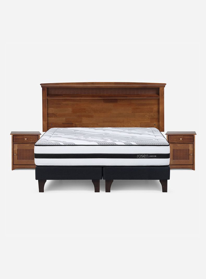 Cama Europea Driven King + Set de Muebles Veneto-1