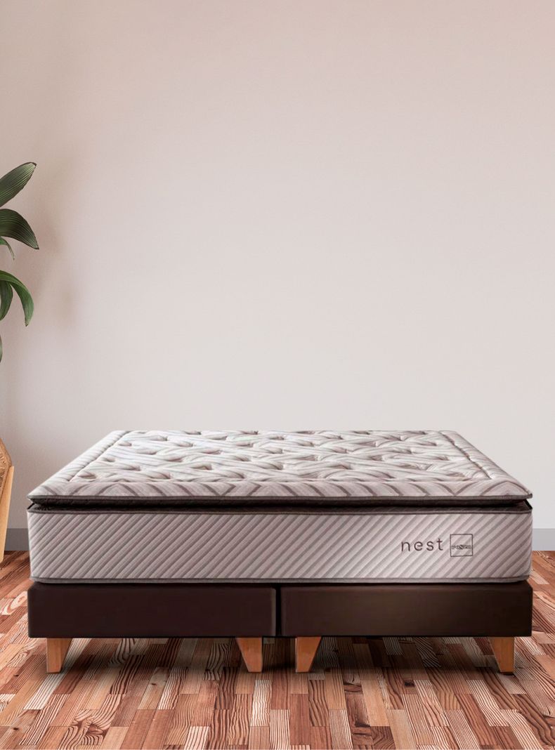 Cama Europea Nest King + Set de Muebles Nolita Chocolate-7