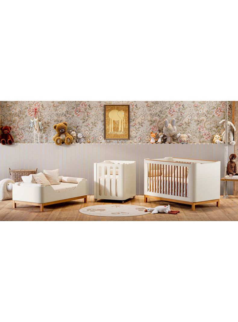 Cuna 3 Funciones Flow Blanco Eco Wood-4