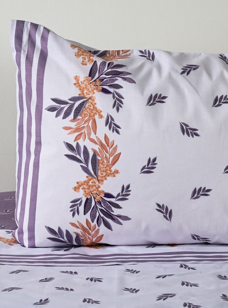 Sábanas Lavanda 1.5 Plazas 144 Hilos Lila-1