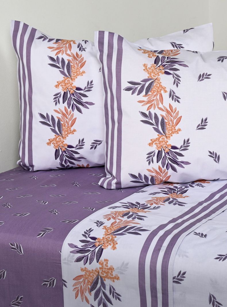 Sábanas Lavanda King 144 Hilos Lila-0