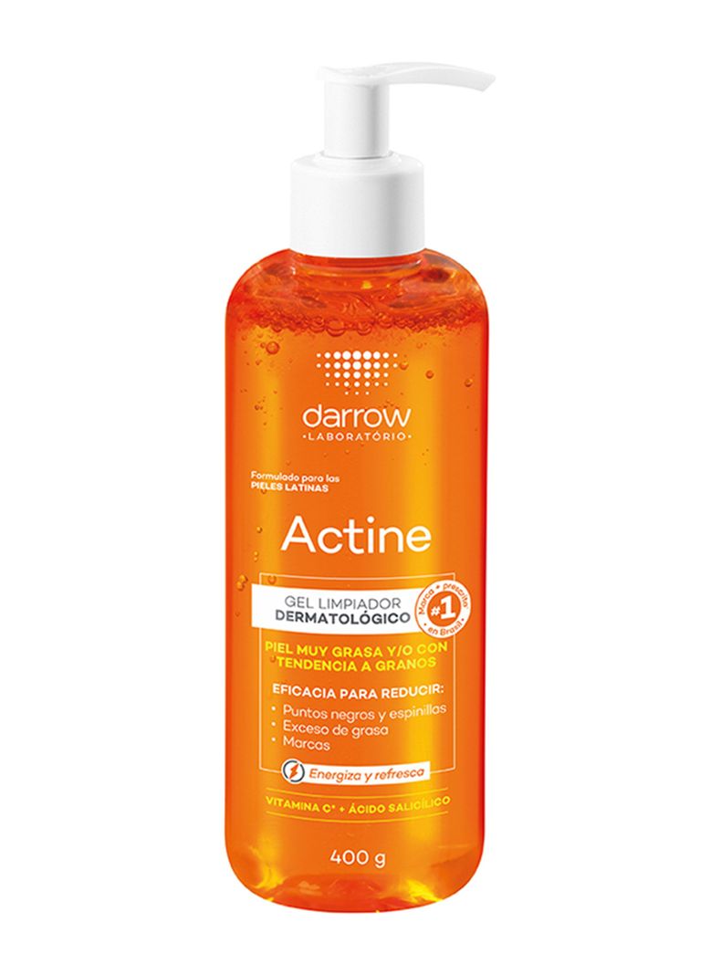 Actine Gel Limpiador Dermatológico 400g-0