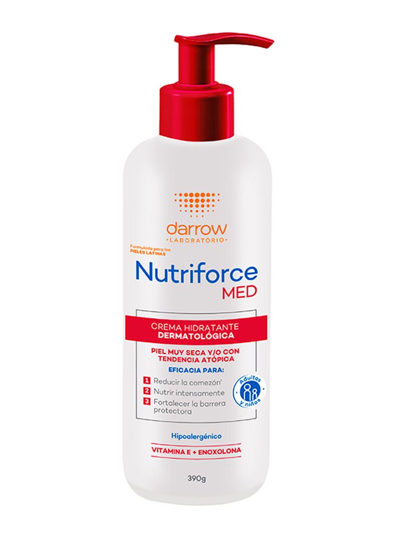 Nutriforce Med Crema Hidratante Dermatológica Antipicor 390g-0