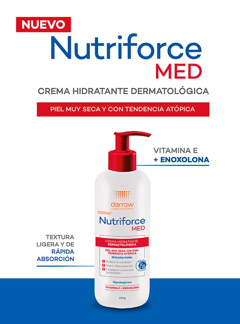 Nutriforce Med Crema Hidratante Dermatológica Antipicor 390g-2