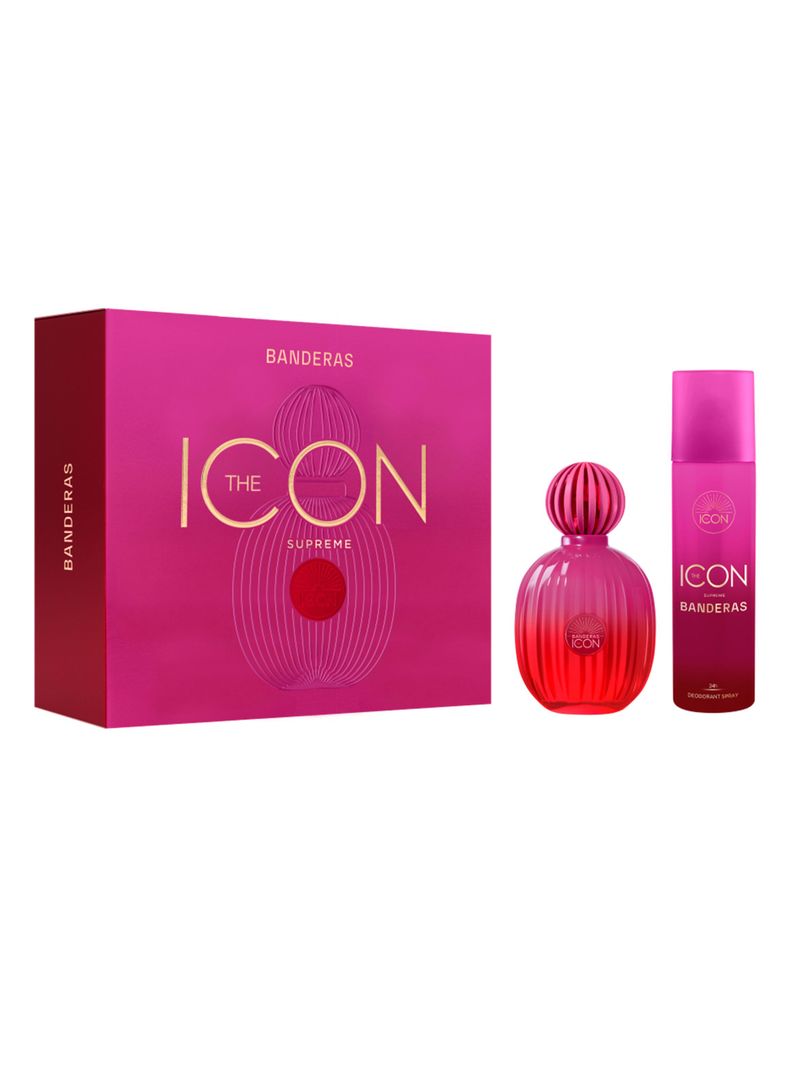 Set Perfume The Icon Supreme EDP Intense Mujer 100 ml + 24h Desodorante Spray for Women 150 ml-1