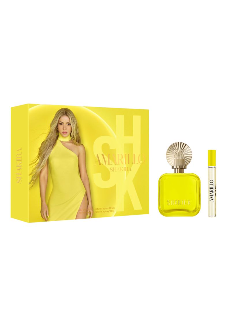 Set Perfume Amarillo EDP Mujer 80ml + Megaspritzer 10ml Shakira-0