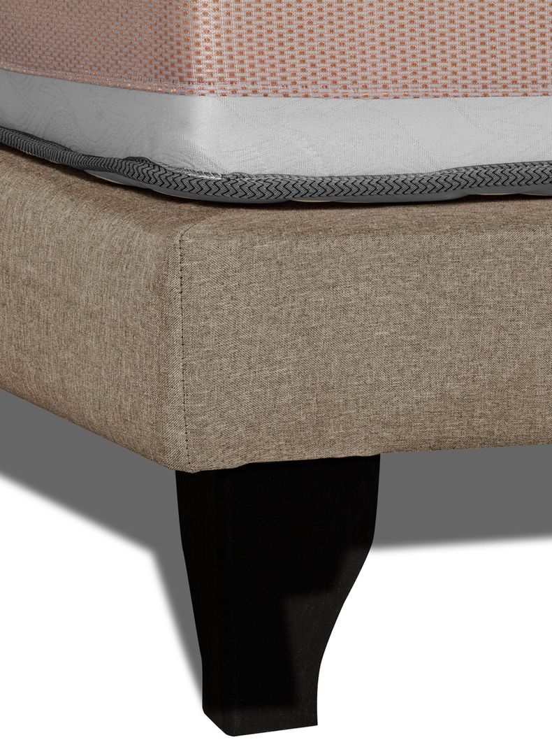 Colchón Premium + Base 1.5 Plazas Beige Monza-3