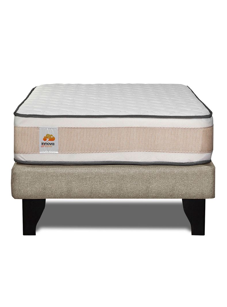 Colchón Premium + Base 1.5 Plazas Beige Monza-2