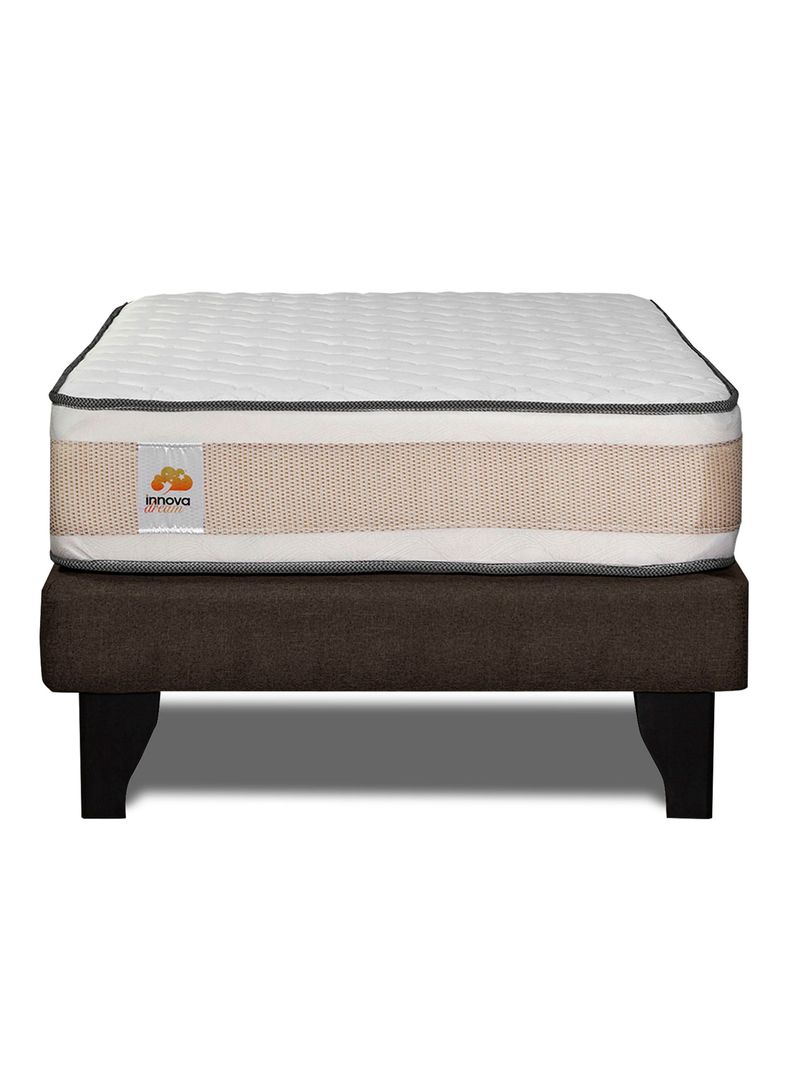 Colchón Premium + Base 1.5 Plazas Chocolate Monza-2