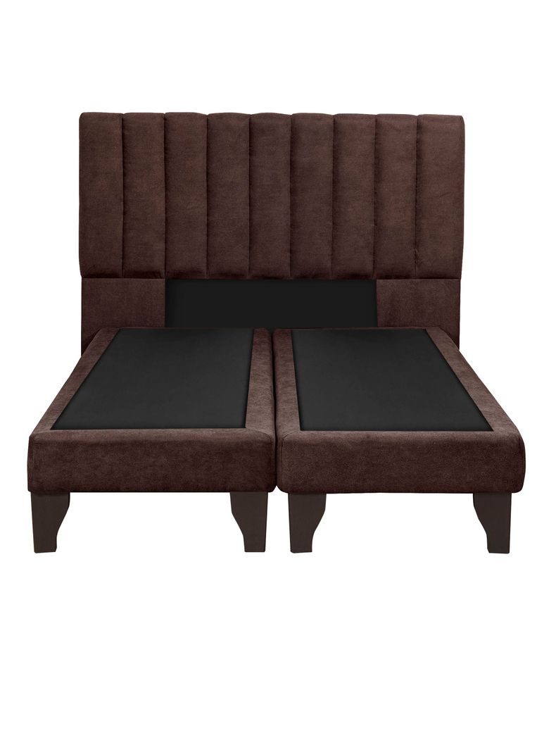 Respaldo + Base 2 Plazas Monza Chocolate-2