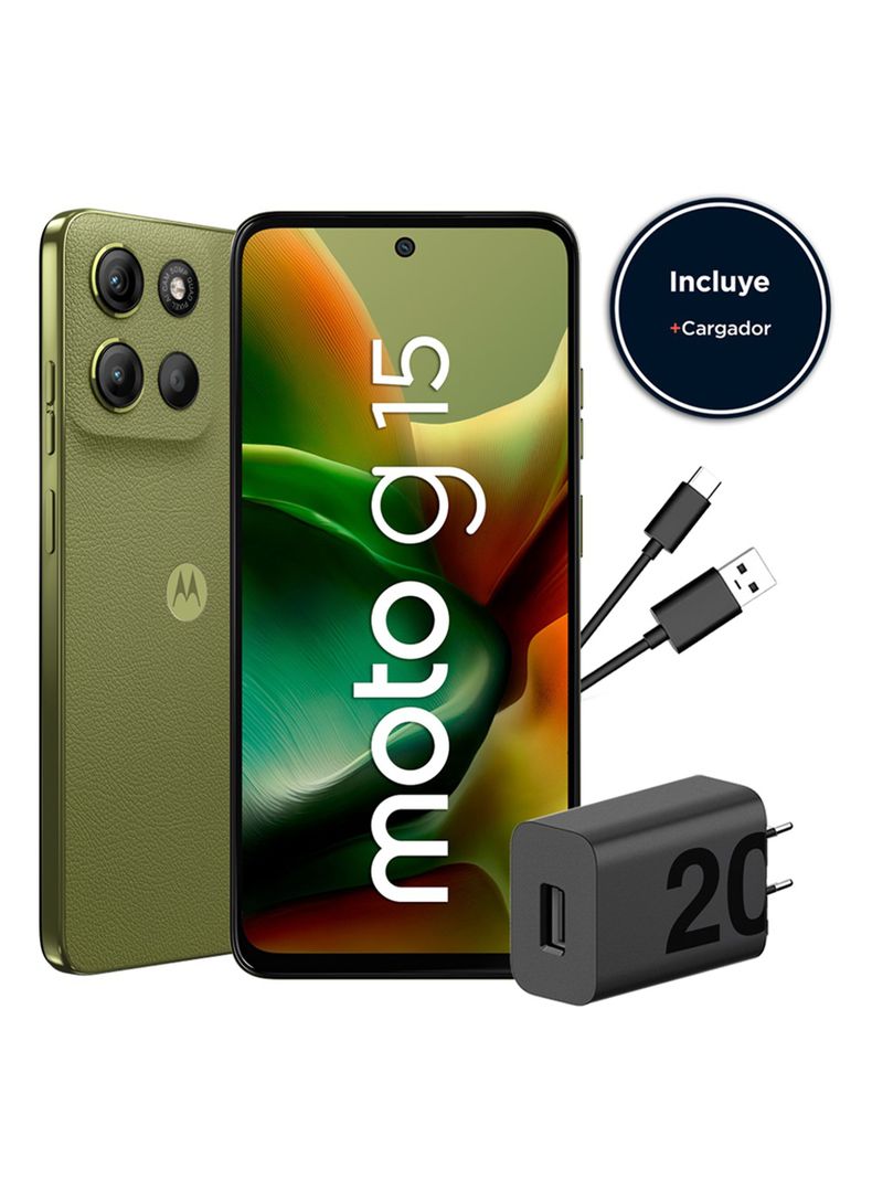 Smartphone G15 128GB 6.7" Verde Liberado-1