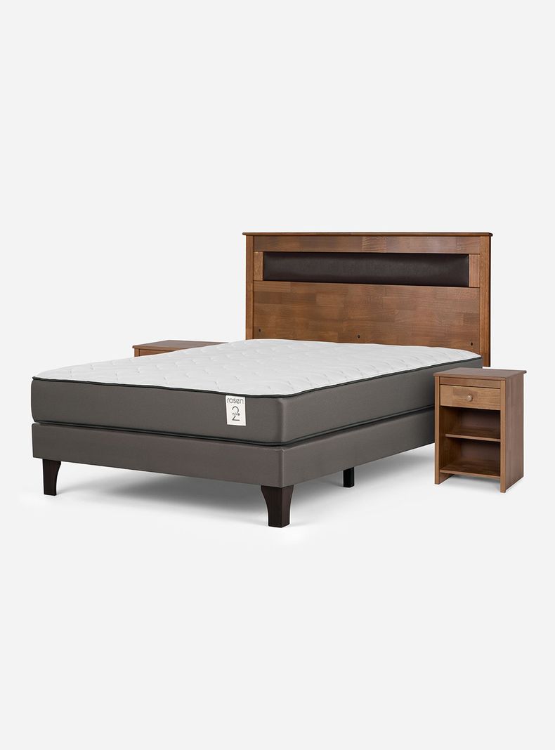 Cama Europea New Style 2 Plus 2 Plazas + Set Muebles Ferrara-0