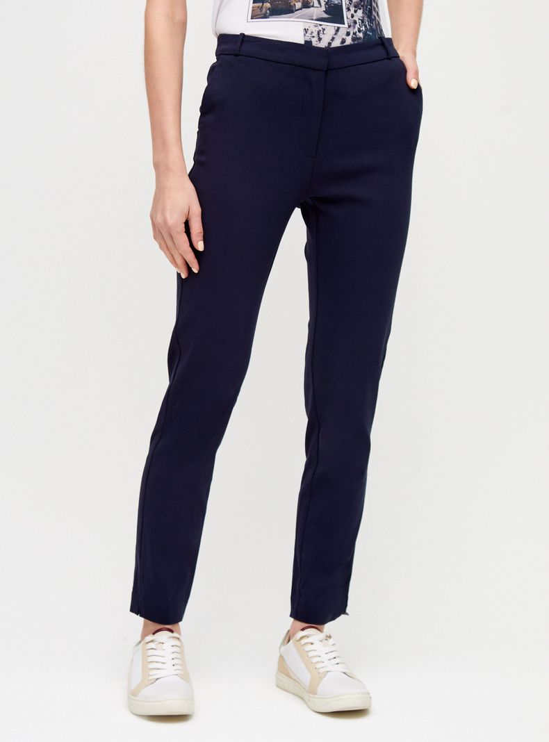 Pantalón de Vestir Recto Tiro Medio