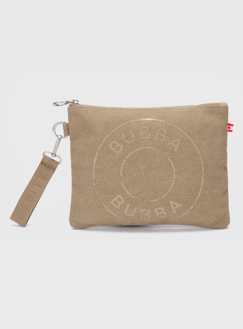 Clutch Canvas Camel-0