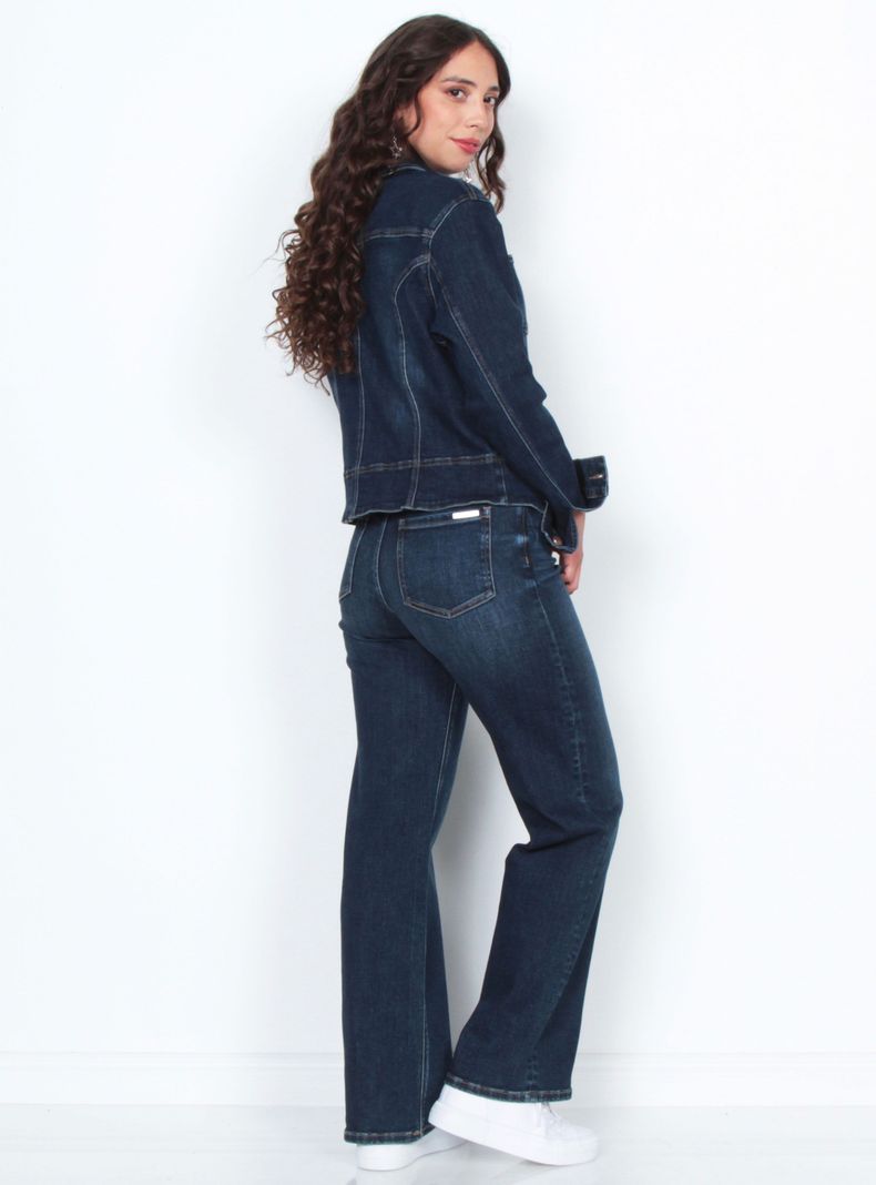 Chaqueta Manga Larga Denim con Bolsillos-4