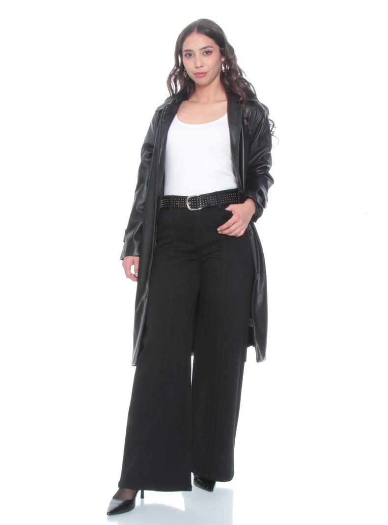 Jeans Wide Leg Tiro Alto Pretina Interna-3