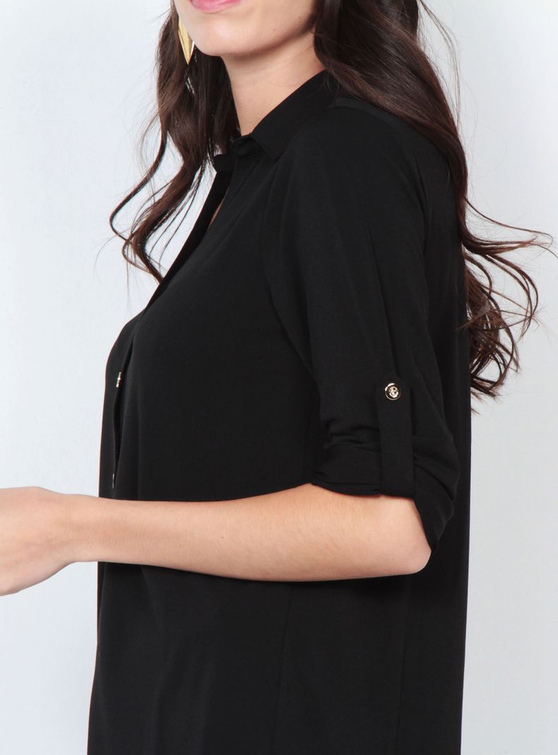 Blusa Manga Larga Soli Abotonada en Delantero-2