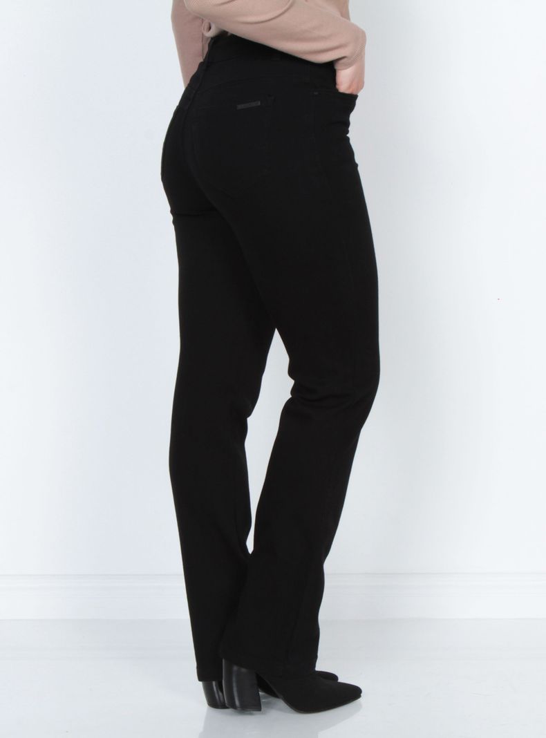 Jeans Recto Tiro Alto Pretina Diseño Regular Fit-1