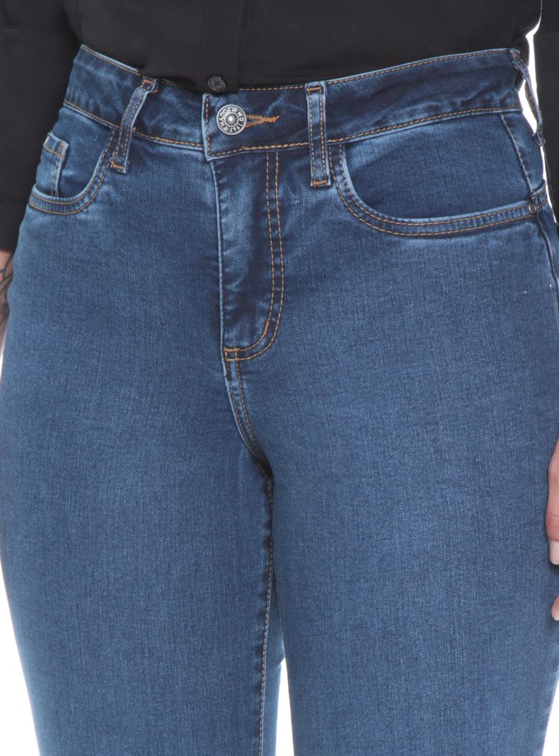 Jeans Boot Cut Tiro Alto Botón Push In Push Up-2