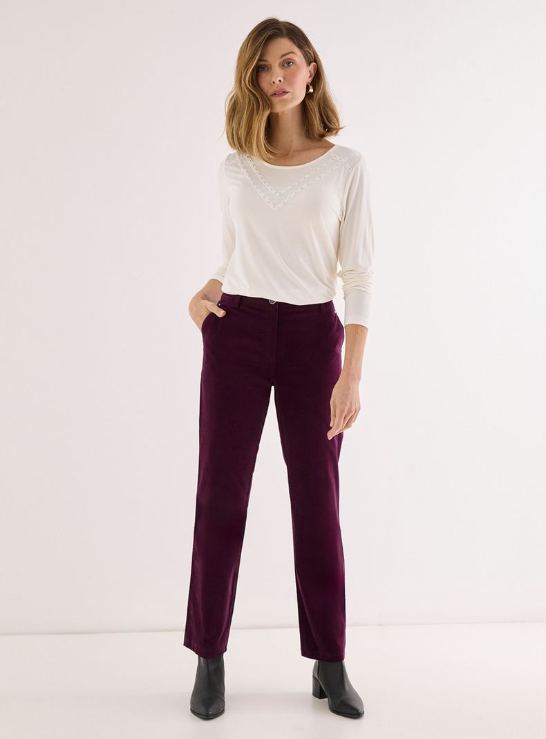 Polera Lisa Mini Tachas V-3