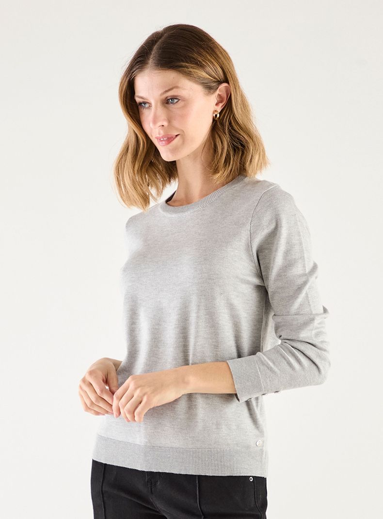 Sweater Liso Textura Básico-0