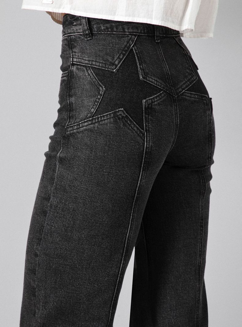 Jeans Pants Estrellas Bolsillos-2
