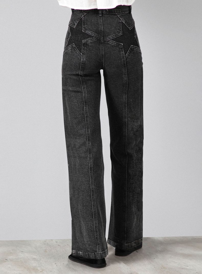 Jeans Pants Estrellas Bolsillos-1
