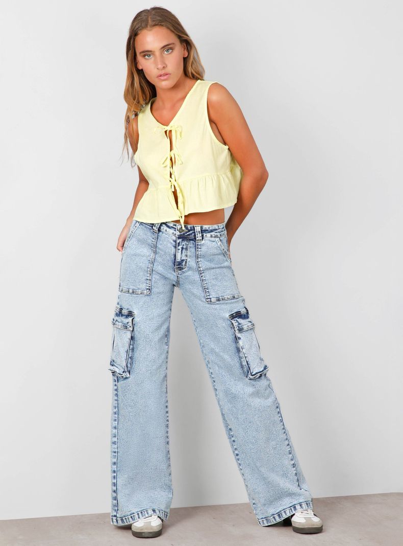 Pantalón Bag Blue-4