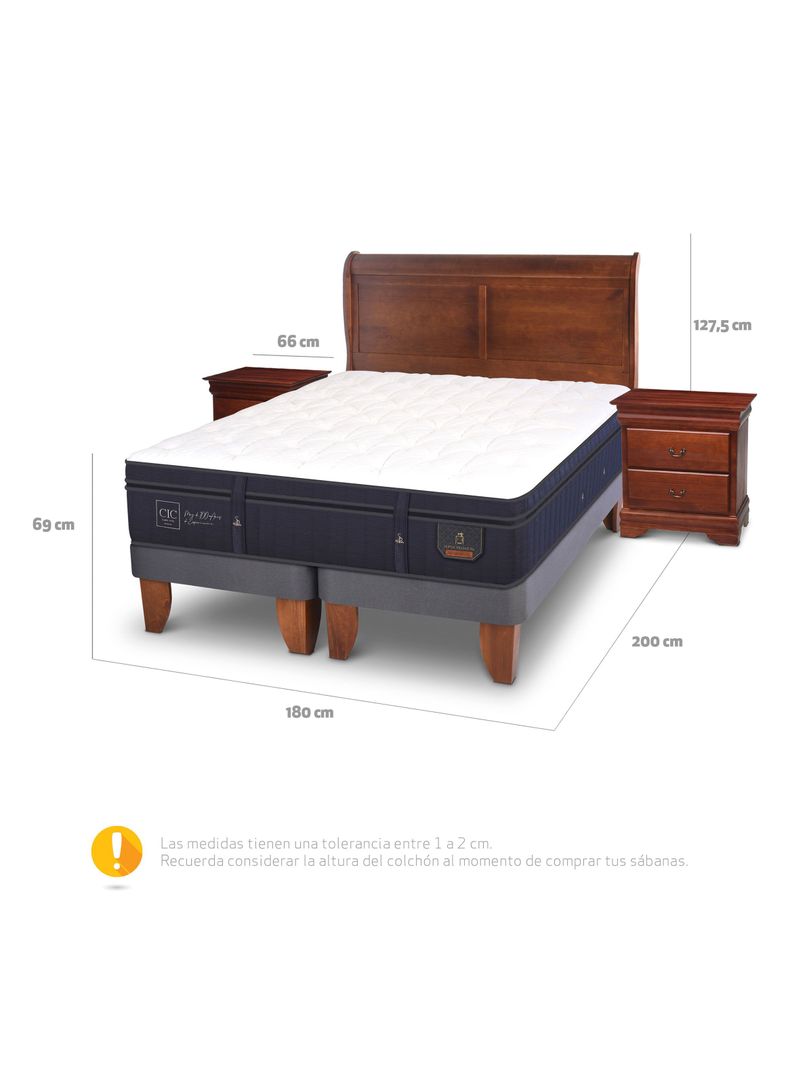 Cama Europea Super Premium King Miro + Set Muebles-1