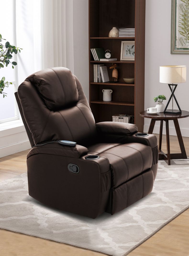 Sillon Reclinable Bergere Ecocuero Lhasa Cafe